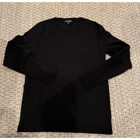WOMEN'S 525 AMERICA CREW NECK LIGHTWEIGHT SWEATER Black Size Small $90 - Picture 2 of 5